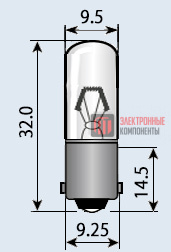 ТЛЗ-1-1 b9s/14 Лампы и приборы электровакуумные ТЛЗ-1-1 b9s/14