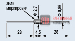 КД522Б Диоды высокочастотные и импульсные КД522Б