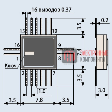 Н590КН3 Микросхемы Н590КН3